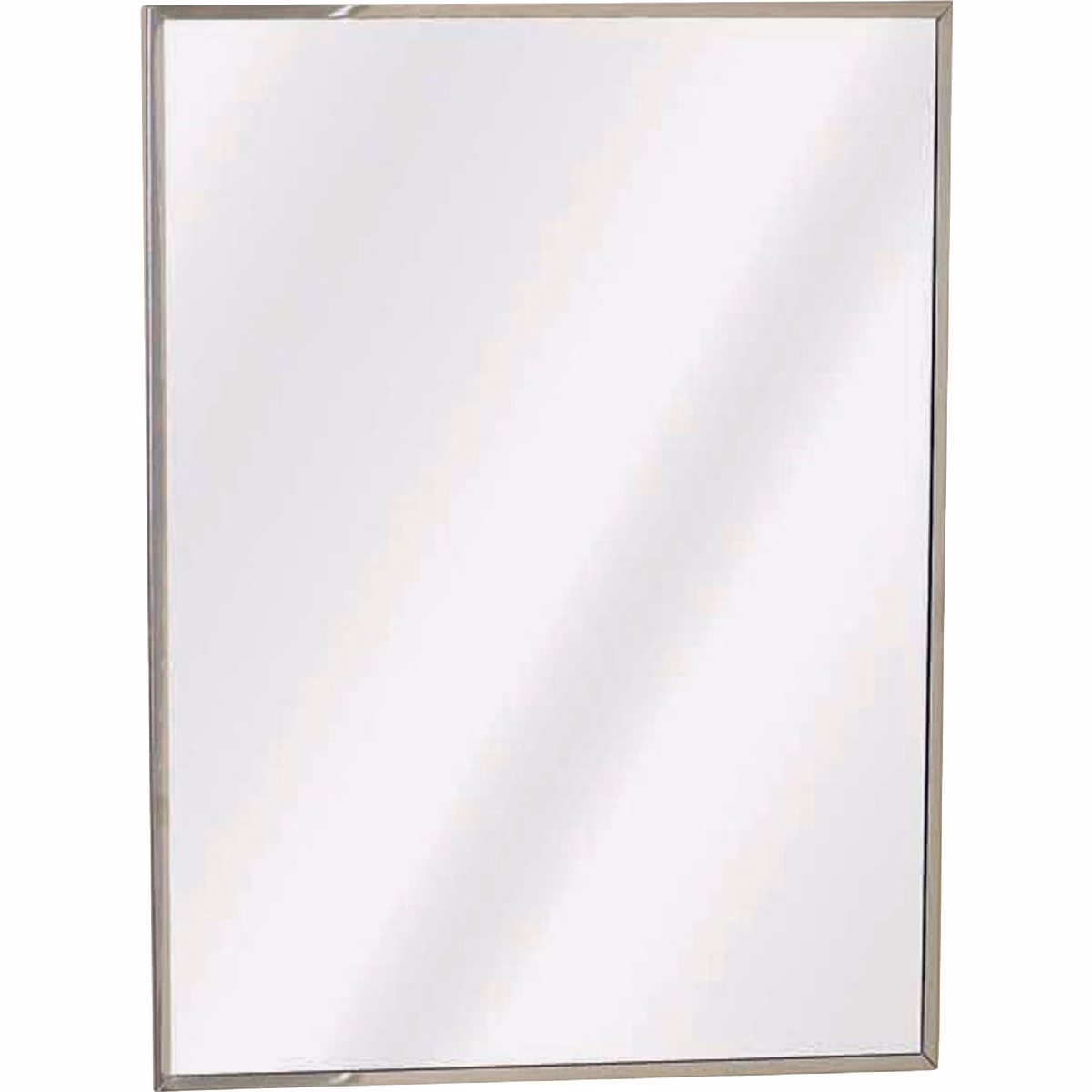 Zenith Stainless Steel 16.13 in W x 20.13 in H x 3.25 in D Single Mirror Surface/Recess Mount Medicine Cabinet