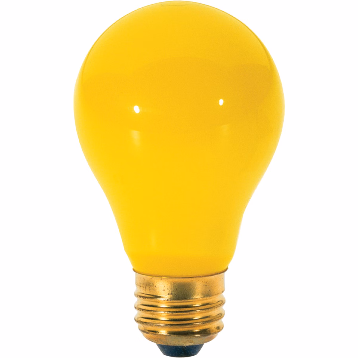 Satco 60W Yellow Medium A19 Incandescent Bug Light Bulb (2-Pack)