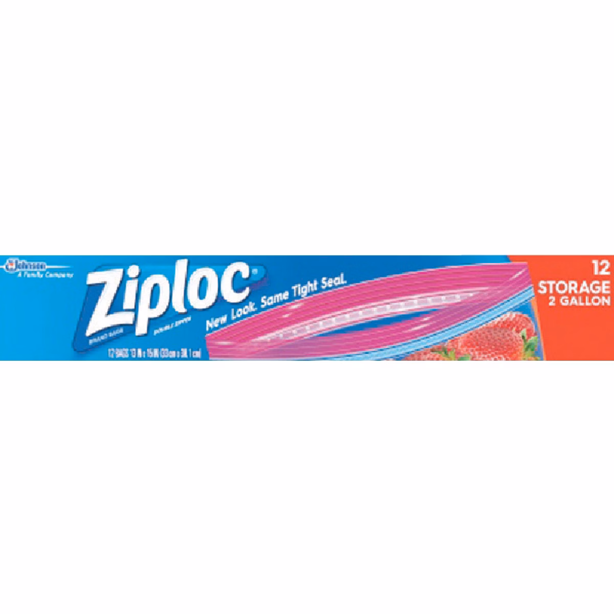 Ziploc 2 Gal. Double Zipper Food Storage Bag (12-Count)