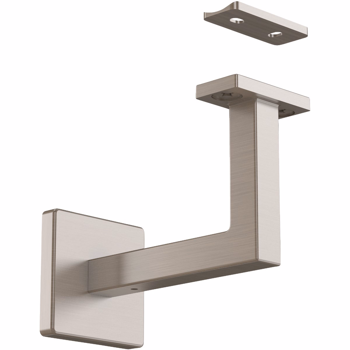 National Hardware 3-5/16 In. Satin Nickel Reed Handrail Bracket