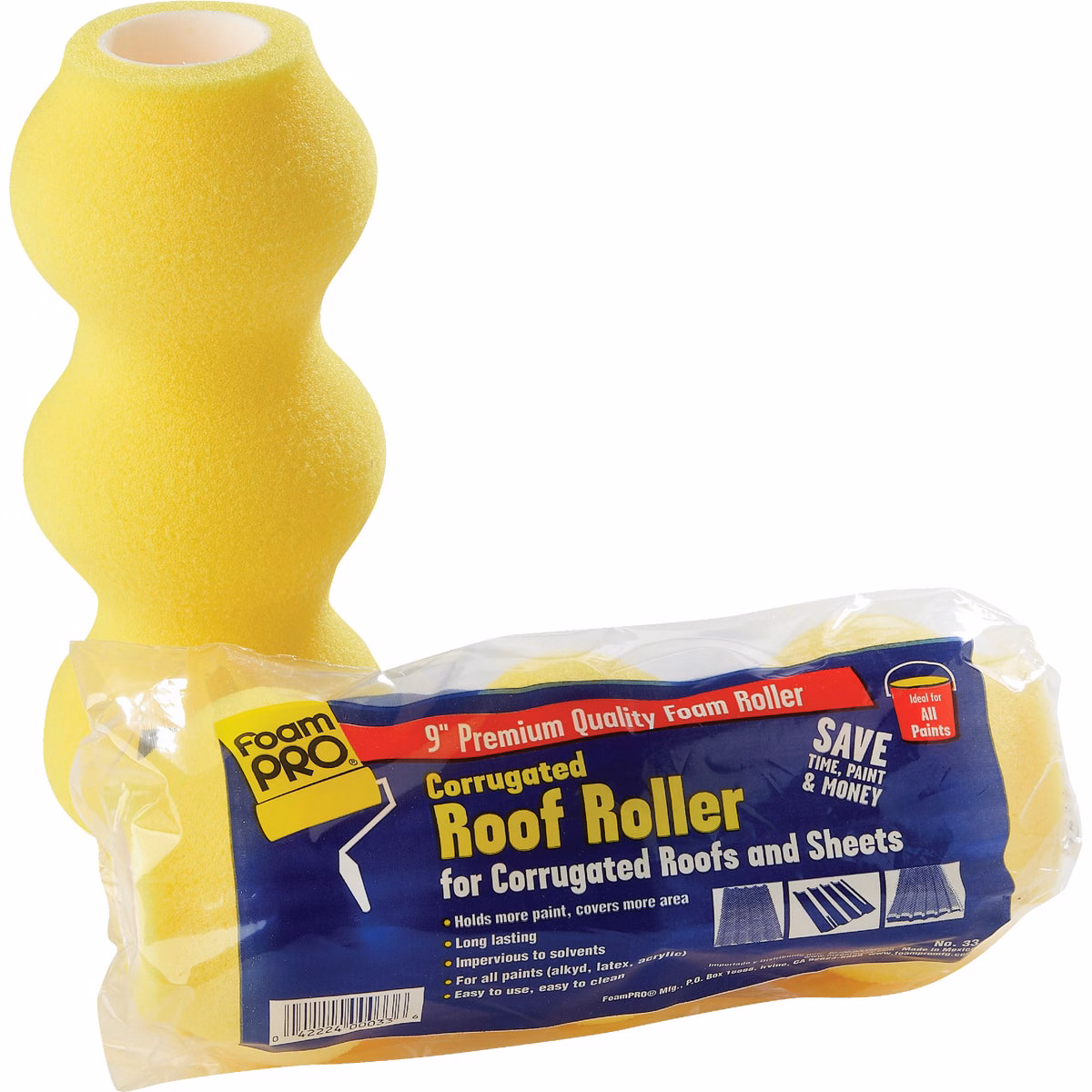 FoamPro 9 In. Premium Corrugated Roof Roller