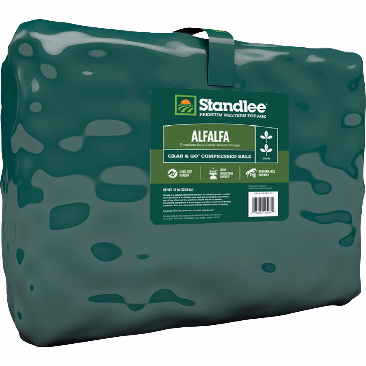 Standlee Premium Western Forage 50 Lb. Premium Alfalfa Grab & Go Compressed Bale