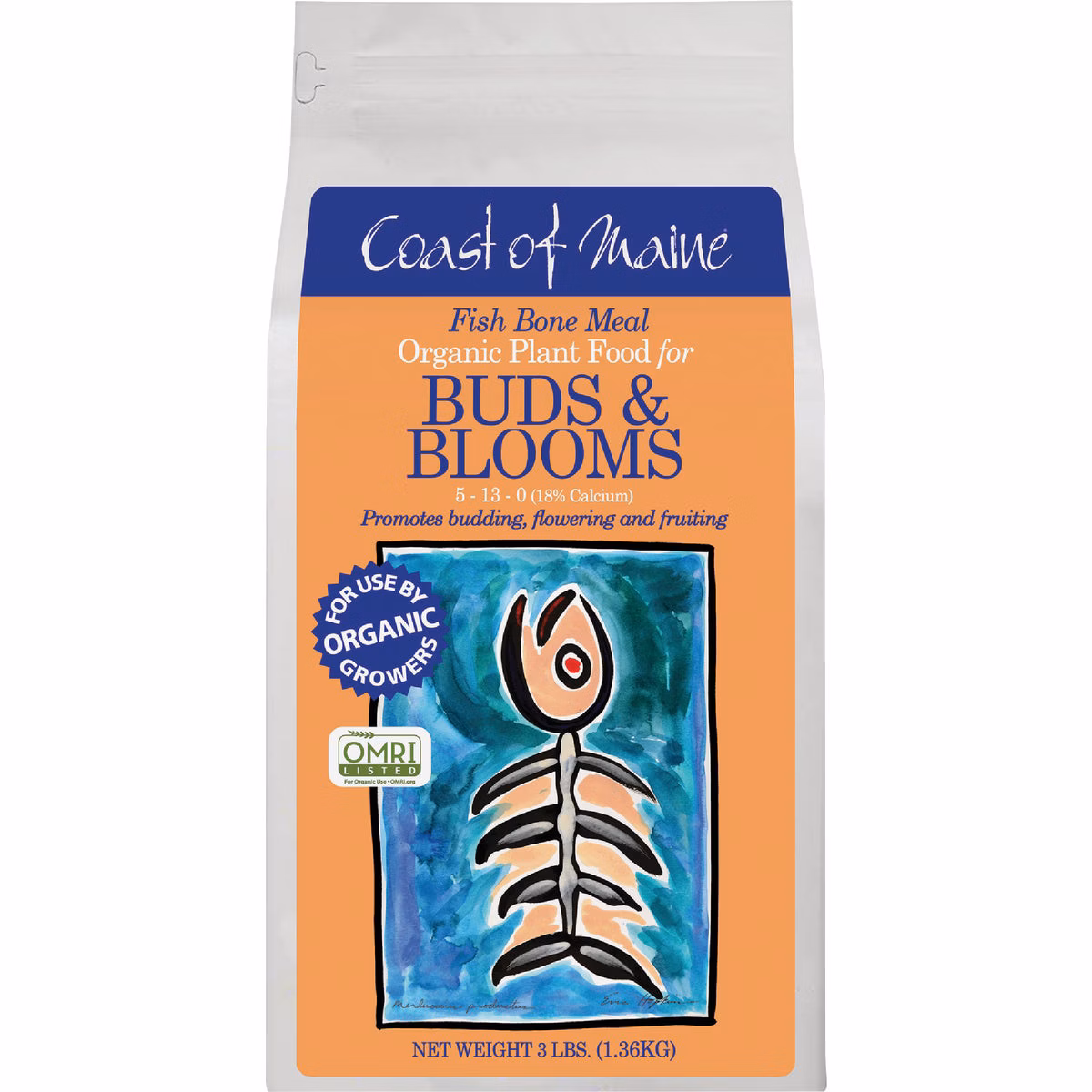 Coast of Maine Buds & Blooms 3 Lb. Fish Bone Meal Soil Conditioner