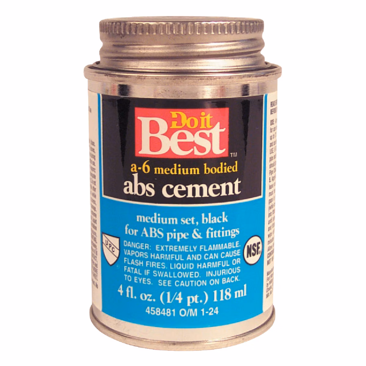 Do it Best 4 Oz. Medium Bodied Black ABS Cement