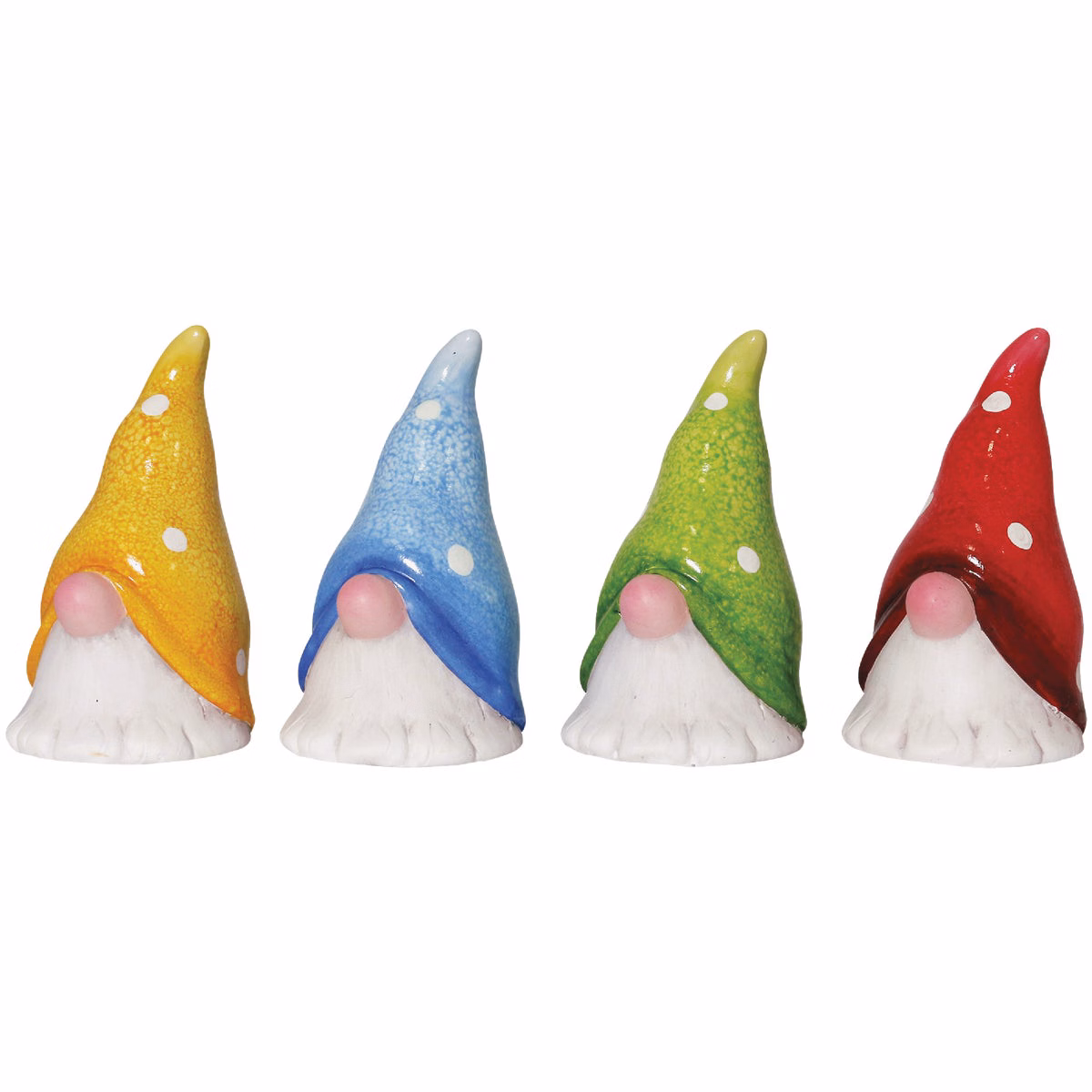 Alpine 10 In. H. Colorful Ceramic Gnome Head Statue-