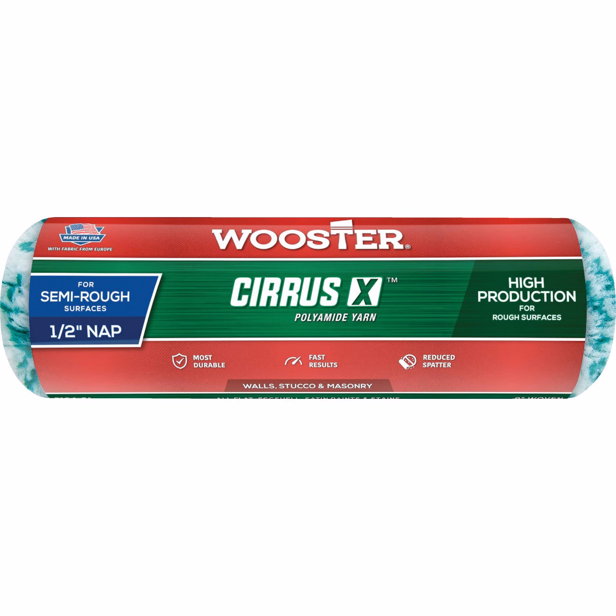 Wooster Cirrus 9 In. x 1 In. Woven Fabric Roller Cover