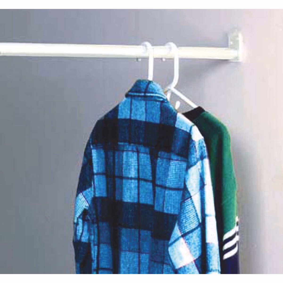 John Sterling Closet-Pro 72 In. to 120 In. x 1 In. Adjustable Closet Rod, White