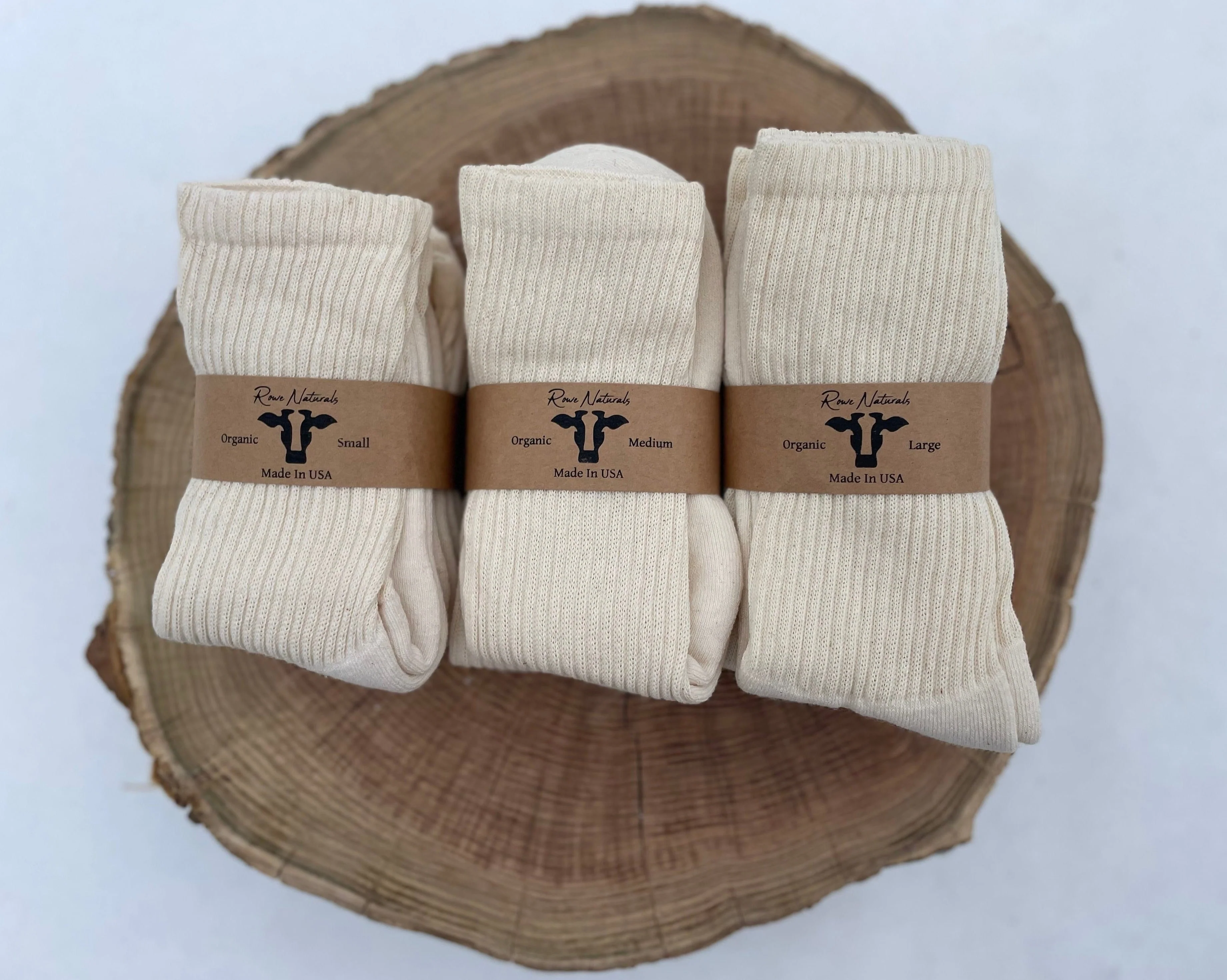 Organic Cotton Crew Socks – 3 Pack