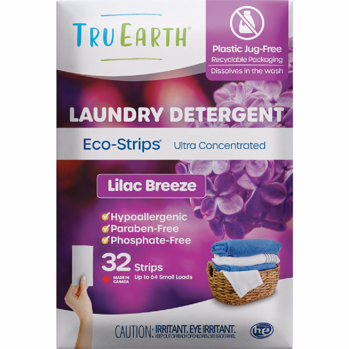 Tru Earth Eco-Strips Lilac Breeze Laundry Detergent