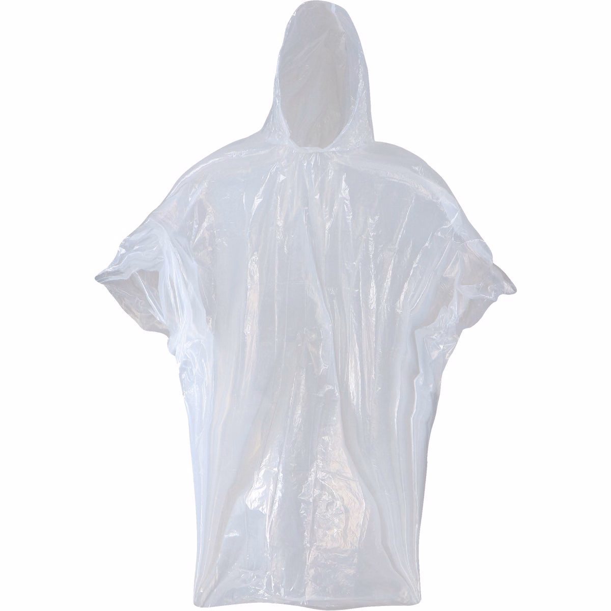 Boss 50 In. x 80 In. Clear Disposable Rain Poncho