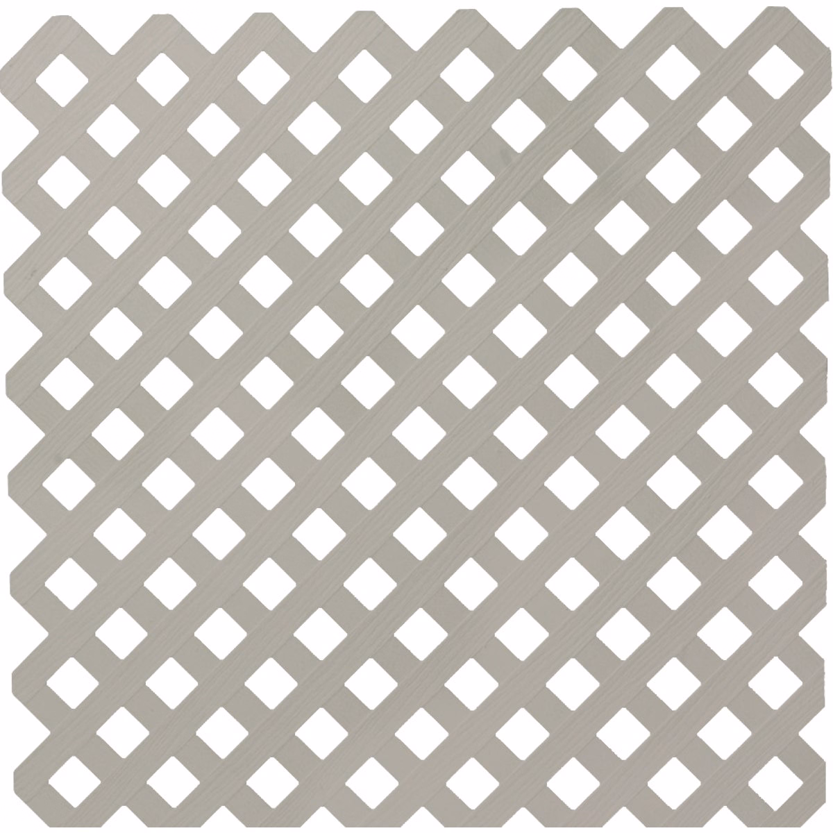 Deckorators 4 Ft. W x 8 Ft. L x 1/8 In. Thick Gray Vinyl Privacy Lattice Panel