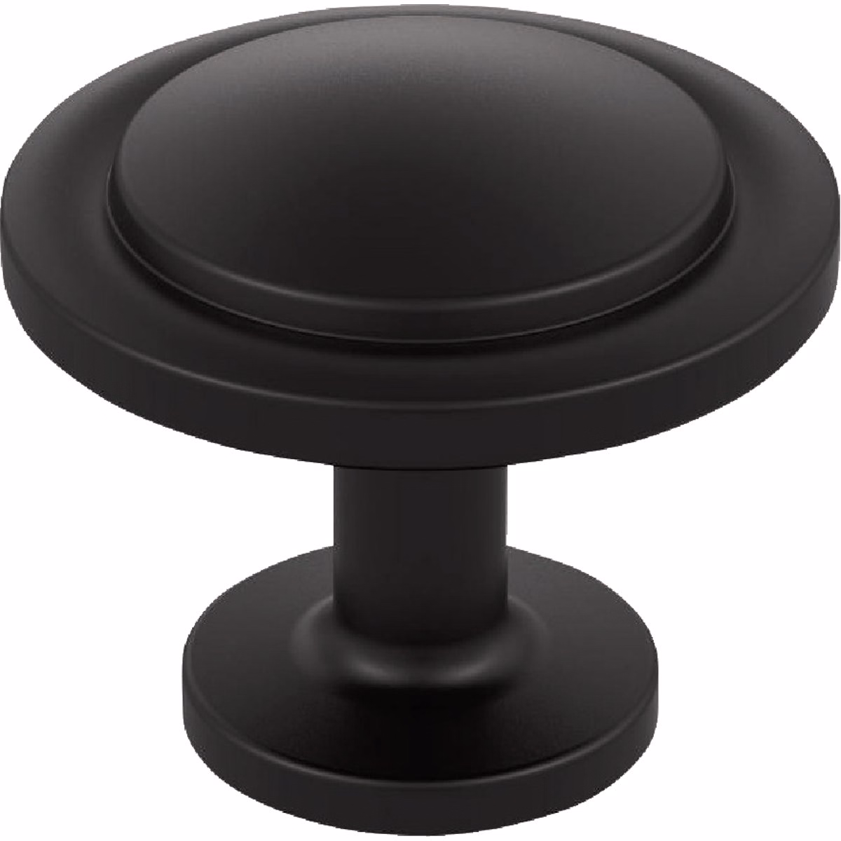 Amerock Loop 1.1875 In. Dia. Round Matte Black Knob