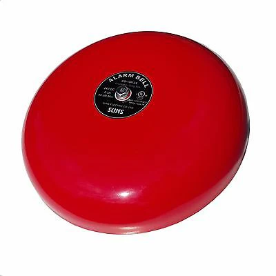 SUNS CB-10R-24 Red 24V Alarm Bell 10 Inch 24 Volt DC (10″ in 24 VDC)