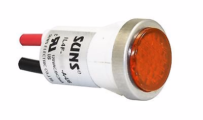 SUNS IL4F-24E-A-U6 LED 1/2″ Amber Indicator Light Flush 24V Solic Ideal VCC