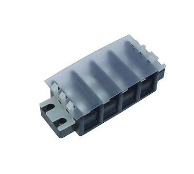 SUNS TG304-C UL Rated 30A/600V Covered Terminal Block 4 Pole 22-10 AWG Wire TB-300-04
