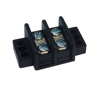SUNS TG302 UL Rated 30A/600V Terminal Block 2 Pole 22-10 AWG Wire TB-300-02
