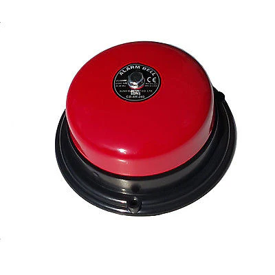 SUNS CB-4R-240 240V Red Alarm Bell 4 Inch 240 Volt AC (4″ in 240VAC)