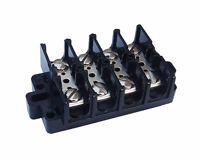 SUNS TG604 UL Rated 60A/600V Terminal Block 4 Pole 22-6 AWG Wire KU4
