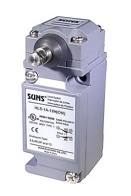 SUNS HLS-1A-13H(OM) Adjustable Side Plunger Limit Switch D4A1108N