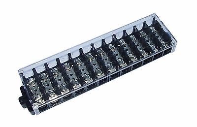 SUNS TG612-C UL Rated 60A/600V Covered Terminal Block 12 Pole 22-6 AWG Wire KU12-WC
