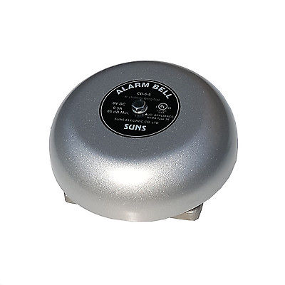 SUNS CB-6-6 Gray 6V Alarm Bell 6 Inch 6 Volt DC (6″ in 6 VDC)
