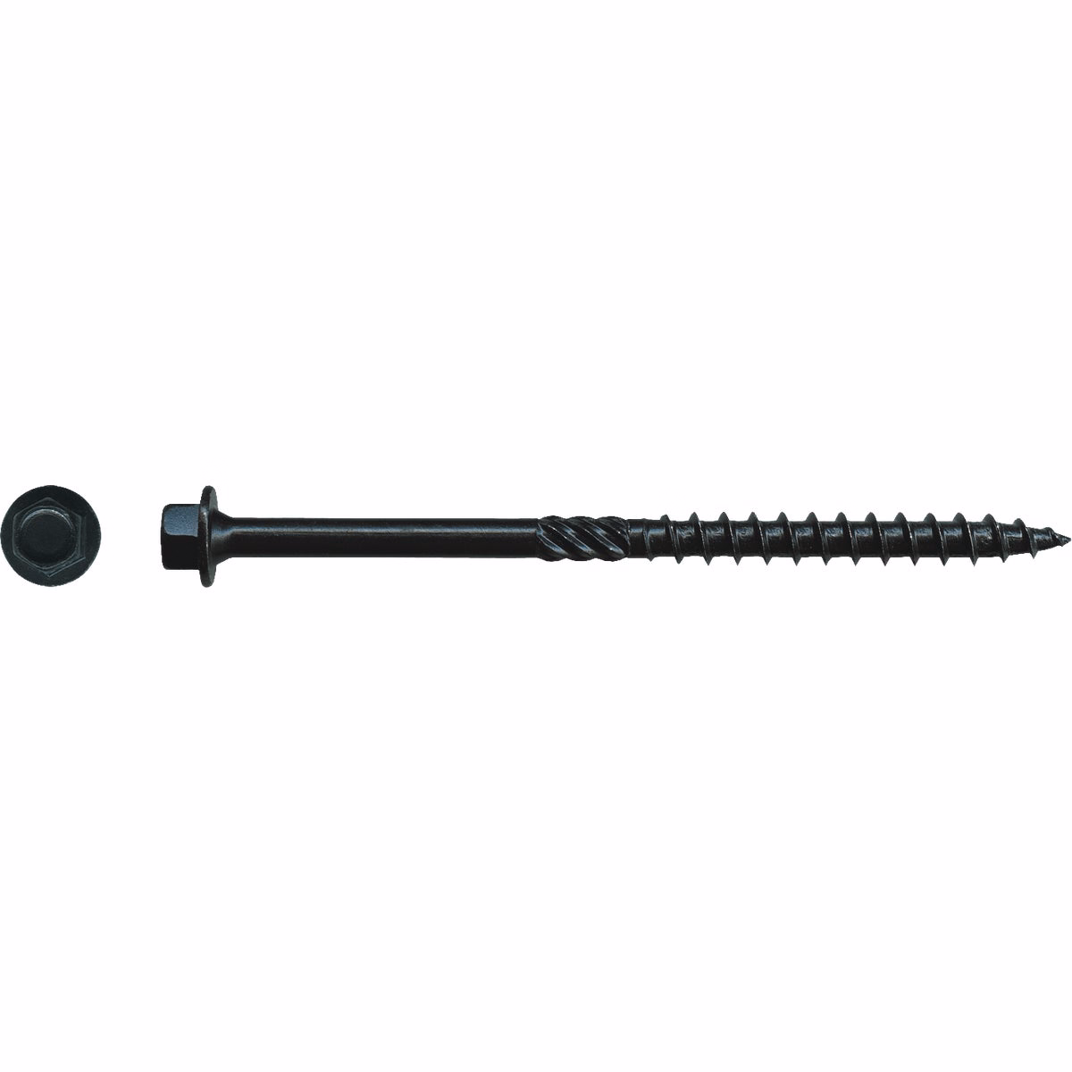 Big Timber #14 x 4 In. Black Log Structure Screw (25-Count)
