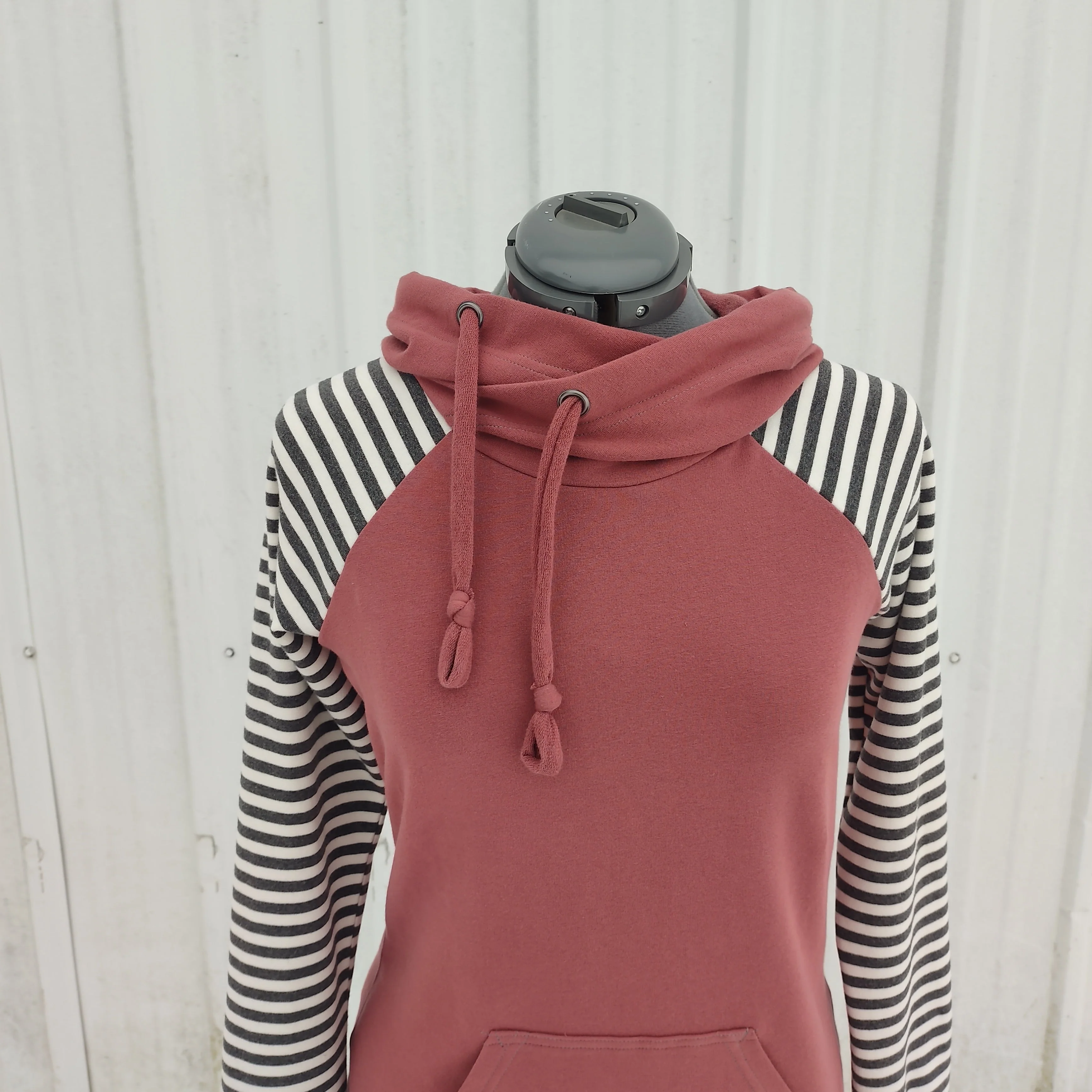 Women’s Apple Pink Stripes Hoodie
