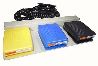 SUNS FS-81-SP-3(3 Pedal) UL Cert Medical IPX8 Foot Switch with 26/7 PUR 3m Cable