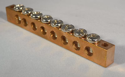 SUNS International G-12808 8 Terminal Grounding Bus Bar