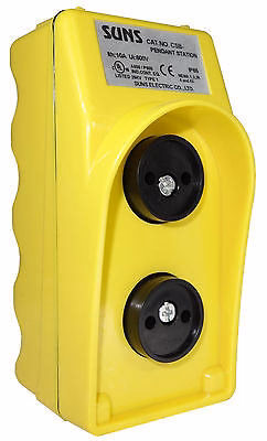 SUNS CSB-270Y UL Listed Yellow Pendant Station Without Inserts 2NO2NC 9001BW70YU