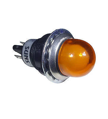 SUNS IL5E-120E-A-Q LED 3/4″ Amber Indicator Pilot Light 120V Square D 9001OA120