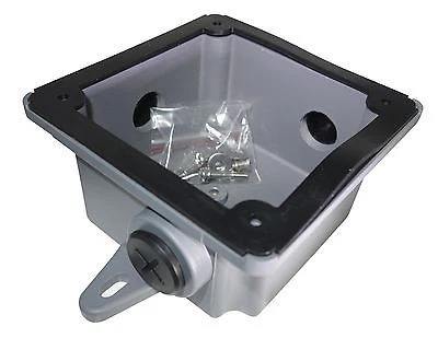 SUNS CB-BX Gray Weatherproof Alarm Bell Back Box for 6/8/10-inch Alarm Bells
