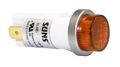 SUNS IL4E-120E-A-Q LED 1/2″ Amber Indicator Light Raised 120V Solic Ideal 777311