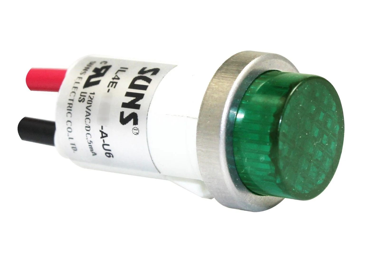 SUNS IL4E-120E-G-U6 LED 1/2″ Green Indicator Light Raised 120V Solico Ideal 777211