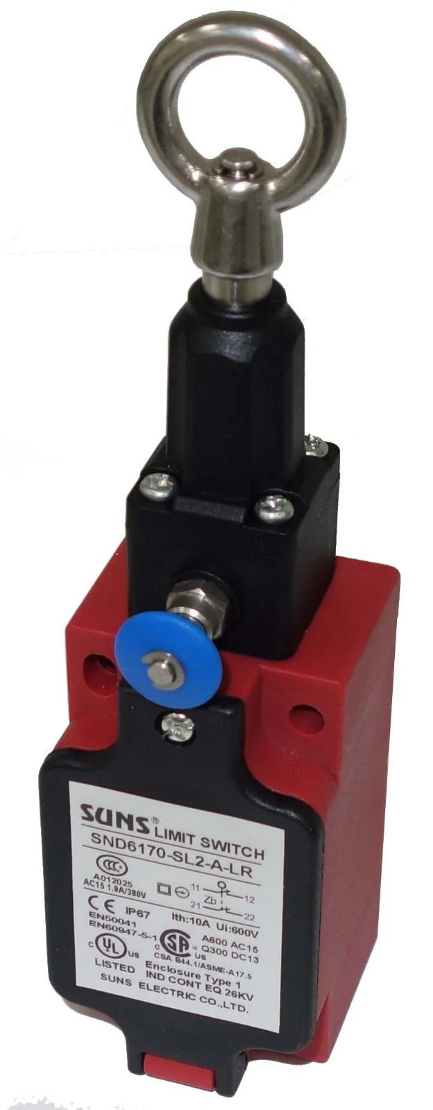 SUNS SND6170-SL2-A-LR Two Way Cable Pull Switch 2NC XY2CJS17H29 XY2CJS17H7