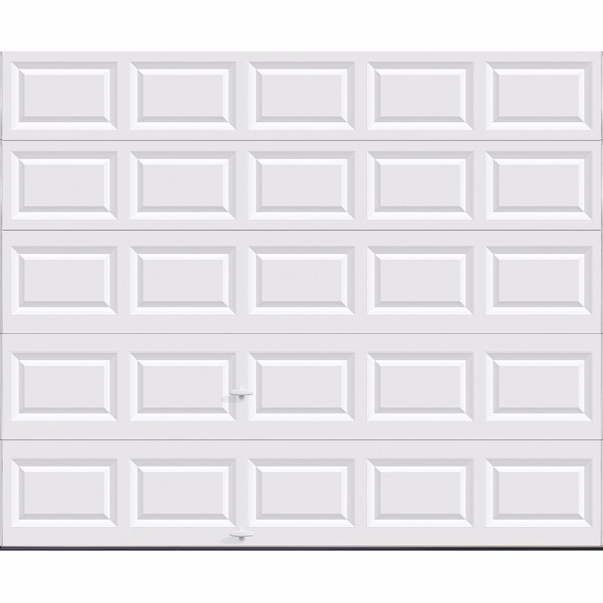 Holmes Bronze Series 10 Ft. W x 8 Ft. H White Steel Garage Door with EZ-Set Torsion Spring