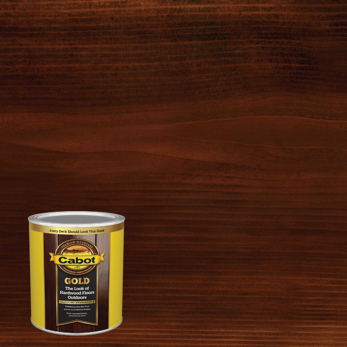 Cabot Gold Exterior Stain, 3473 Moonlit Mahogany, 1 Qt.