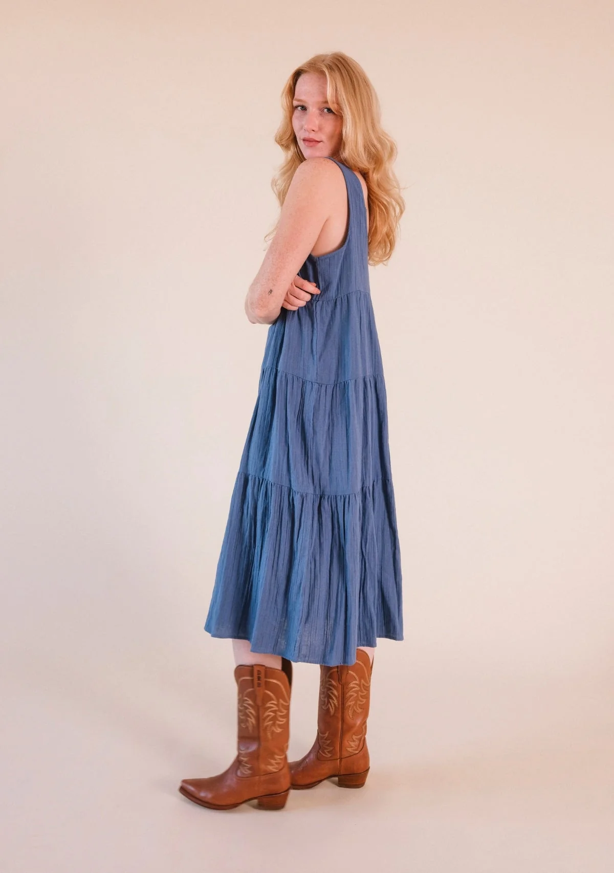 Teresa Tiered Tank Dress – Ocean