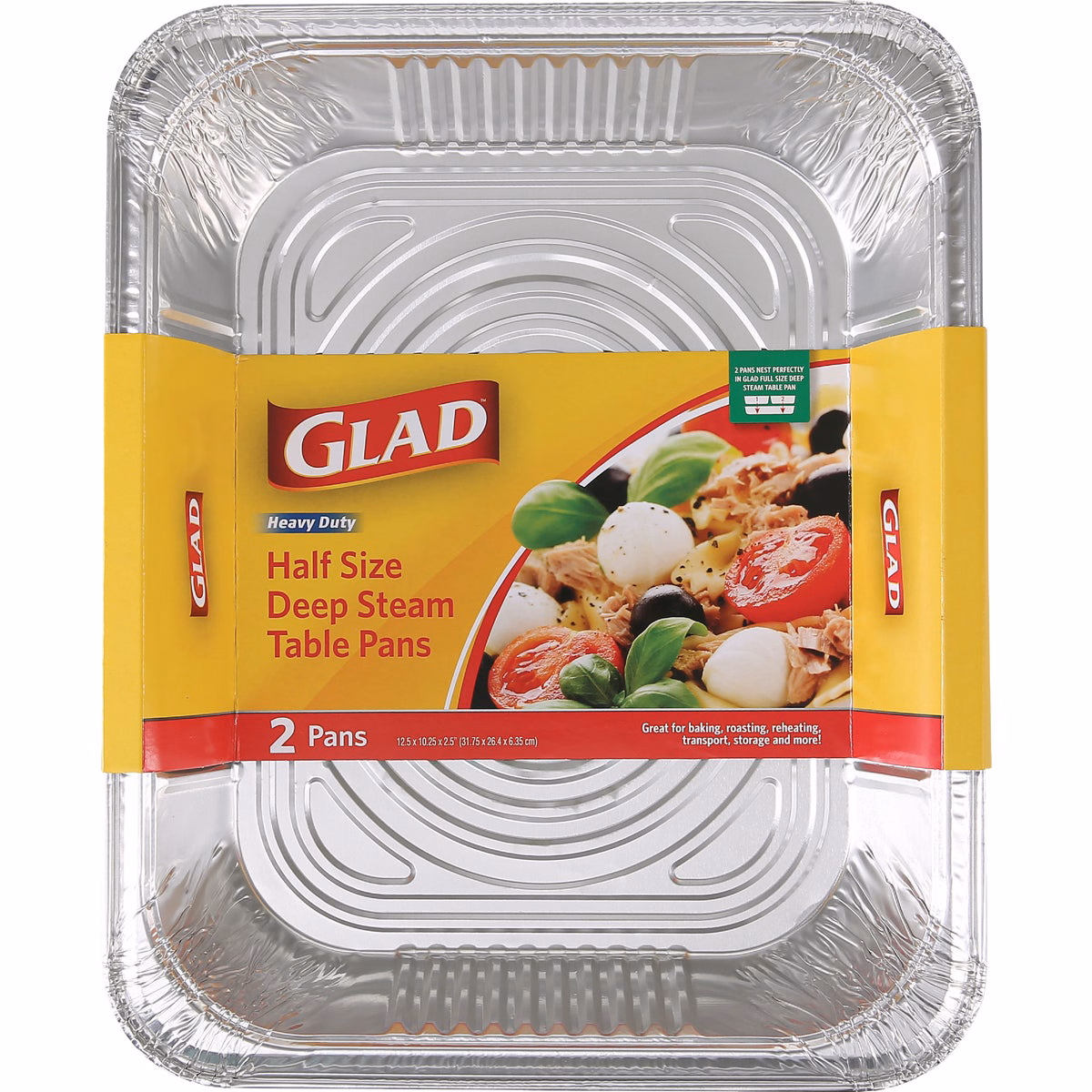 Glad Half Size Deep Steam Table Pan (2-Count)