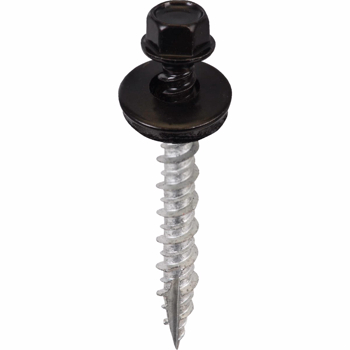 Acorn International #9 x 1-1/2 In. Black Washered Metal To Wood Screw (250-Count)