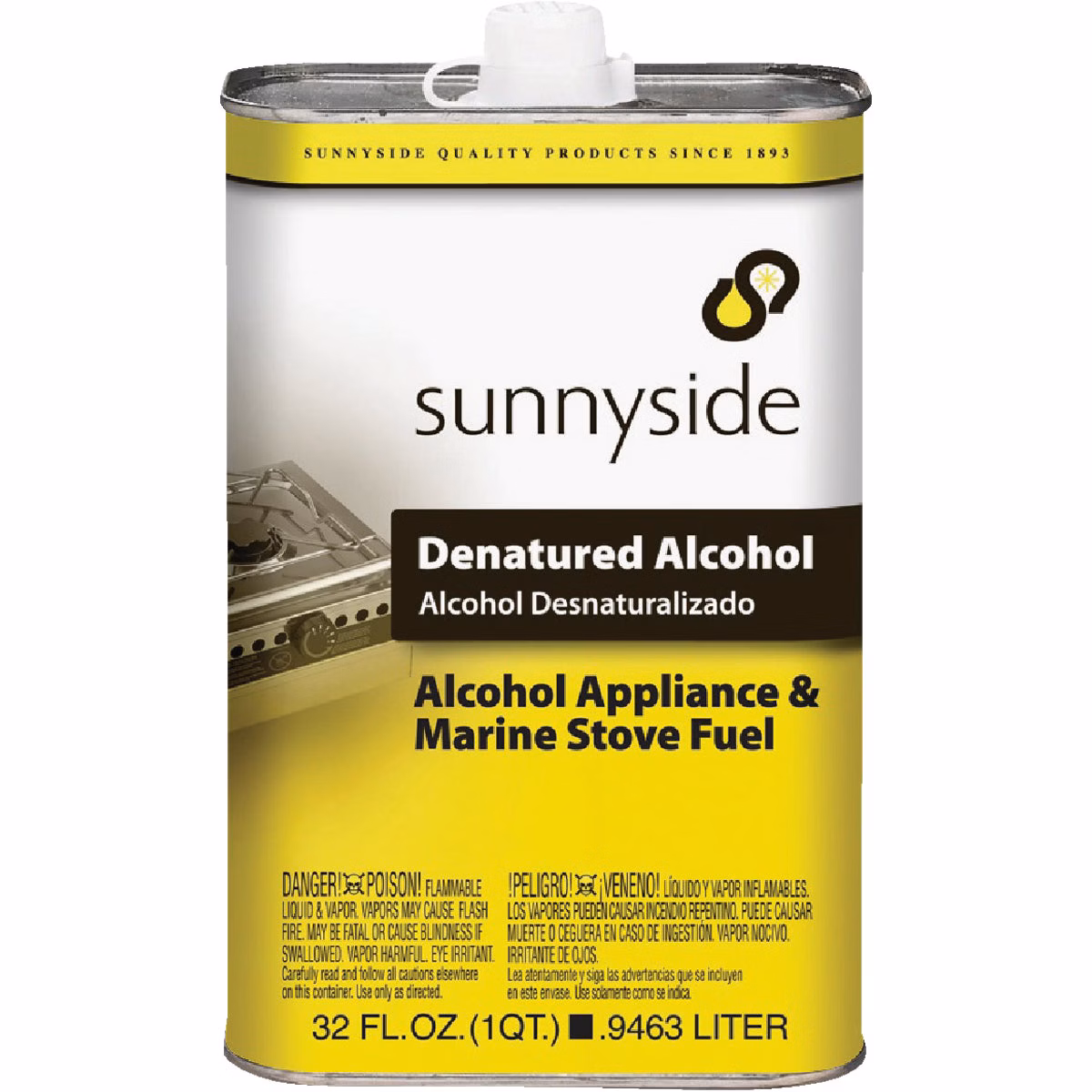 Sunnyside Denatured Alcohol Solvent, Quart