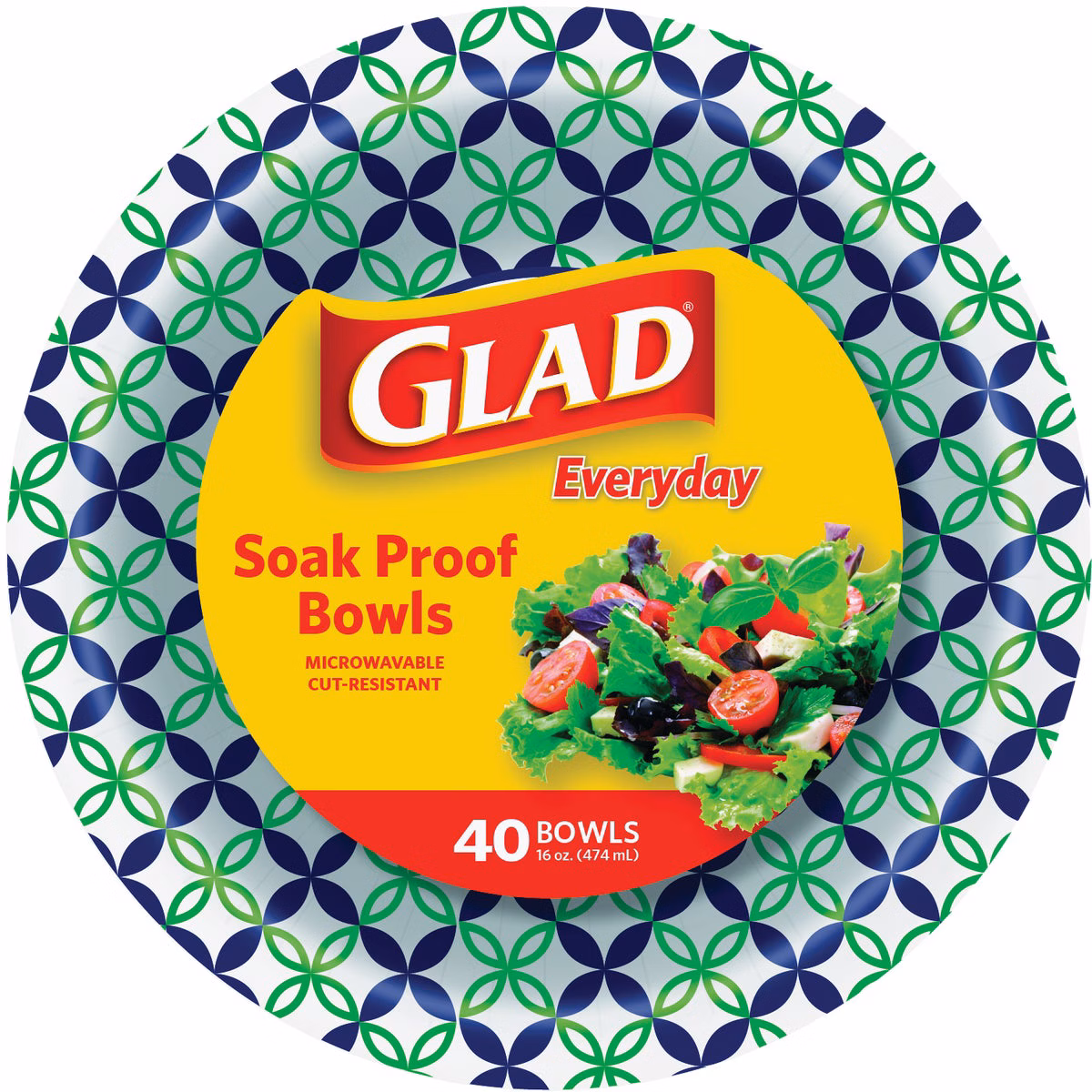 Glad Everyday 16 Oz. Paper Bowl (40-Count)