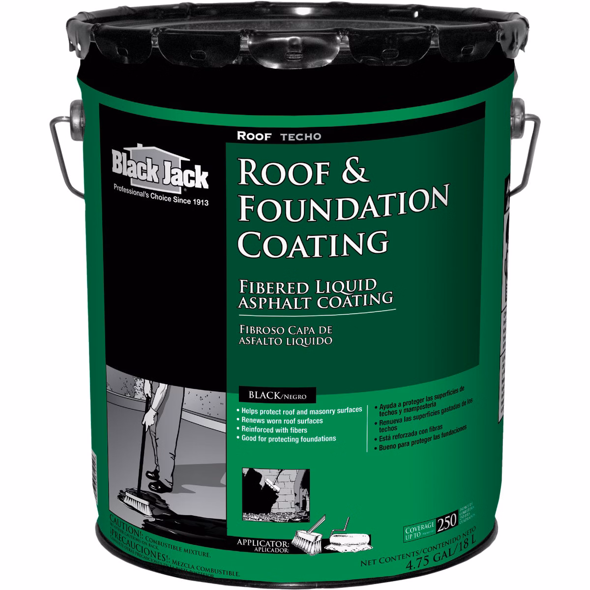 Black Jack 5 Gal. Fibered Roof and Foundation Coating