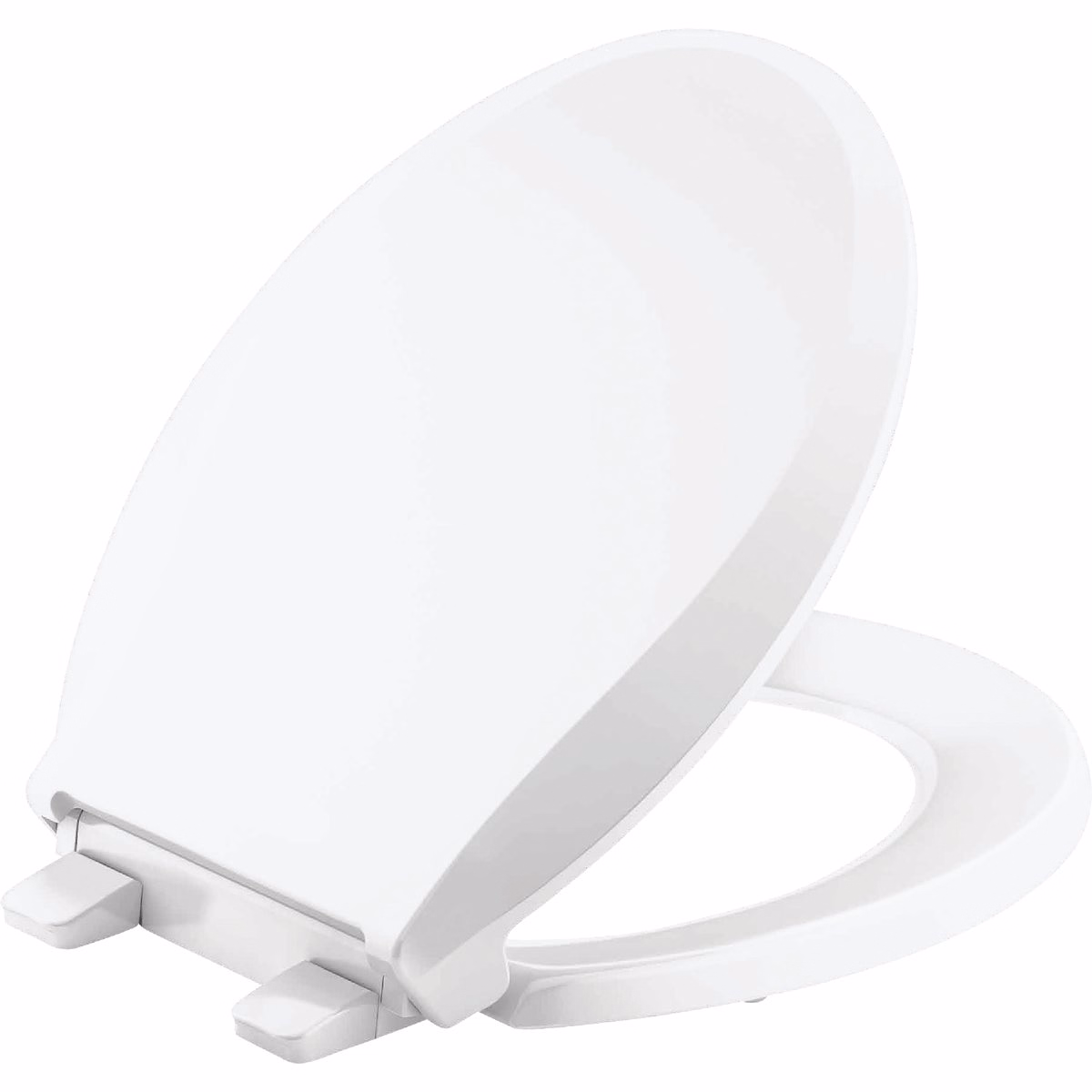 Kohler Cachet ReadyLatch Quiet-Close Round Toilet Seat, White
