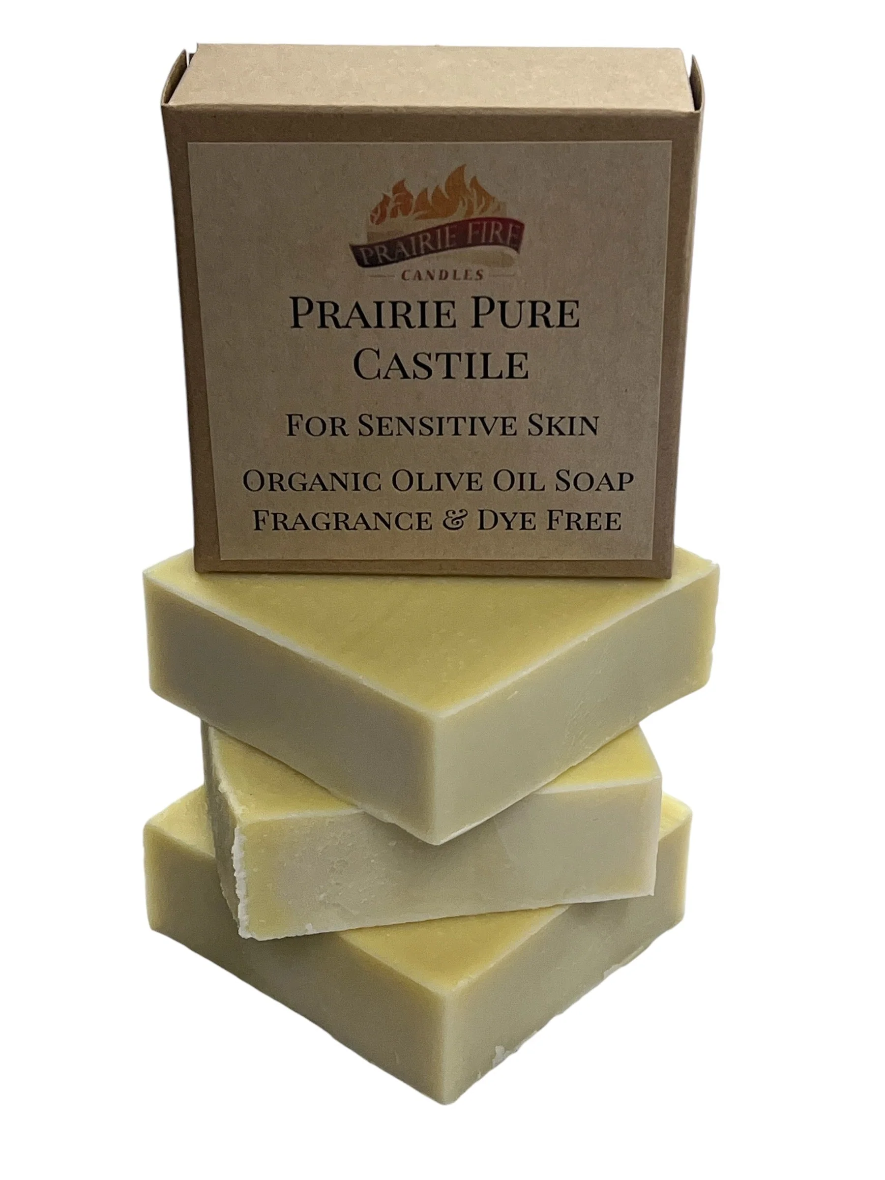 Pure Real Castile – (3 Pack) – Organic Olive Oil Soap for Sensitive Skin – Fragrance Free and Dye Free – 100% Certified Organic Extra Virgin Olive Oil