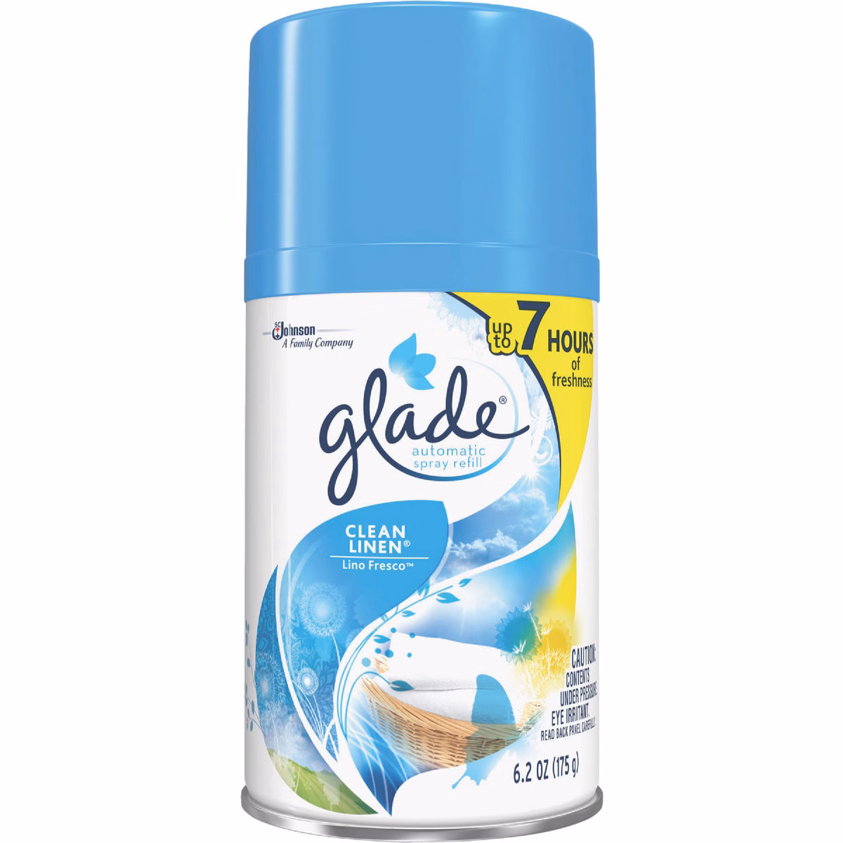 Glade 6 Oz. Clean Linen Spray Automatic Air Freshener Refill