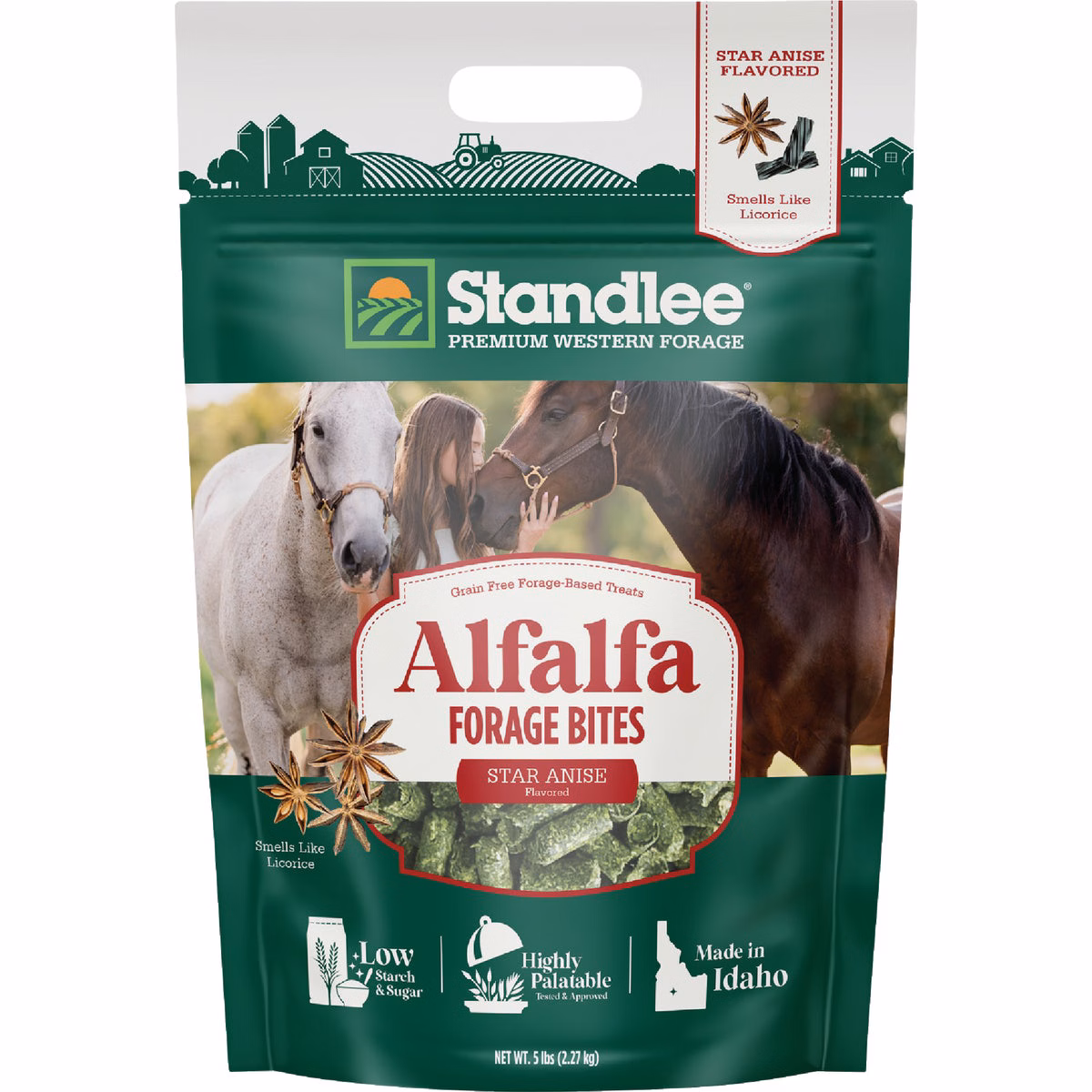 Standlee Premium Western Forage 5 Lb. Star Anise Flavored Alfalfa Forage Bites