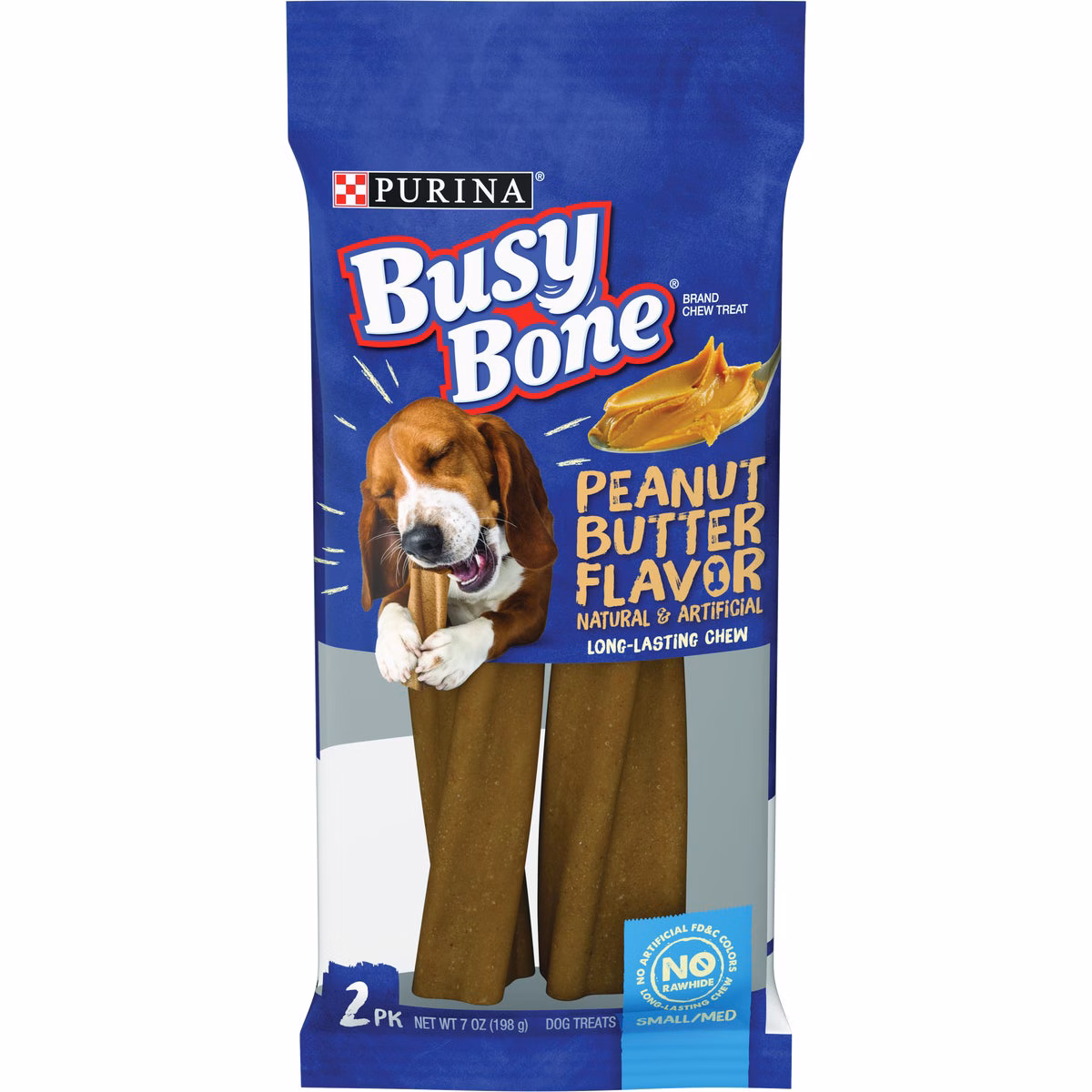 Purina Busy Bone Small & Medium Dog Peanut Butter Flavor Dental Dog Treat (2-Pack)