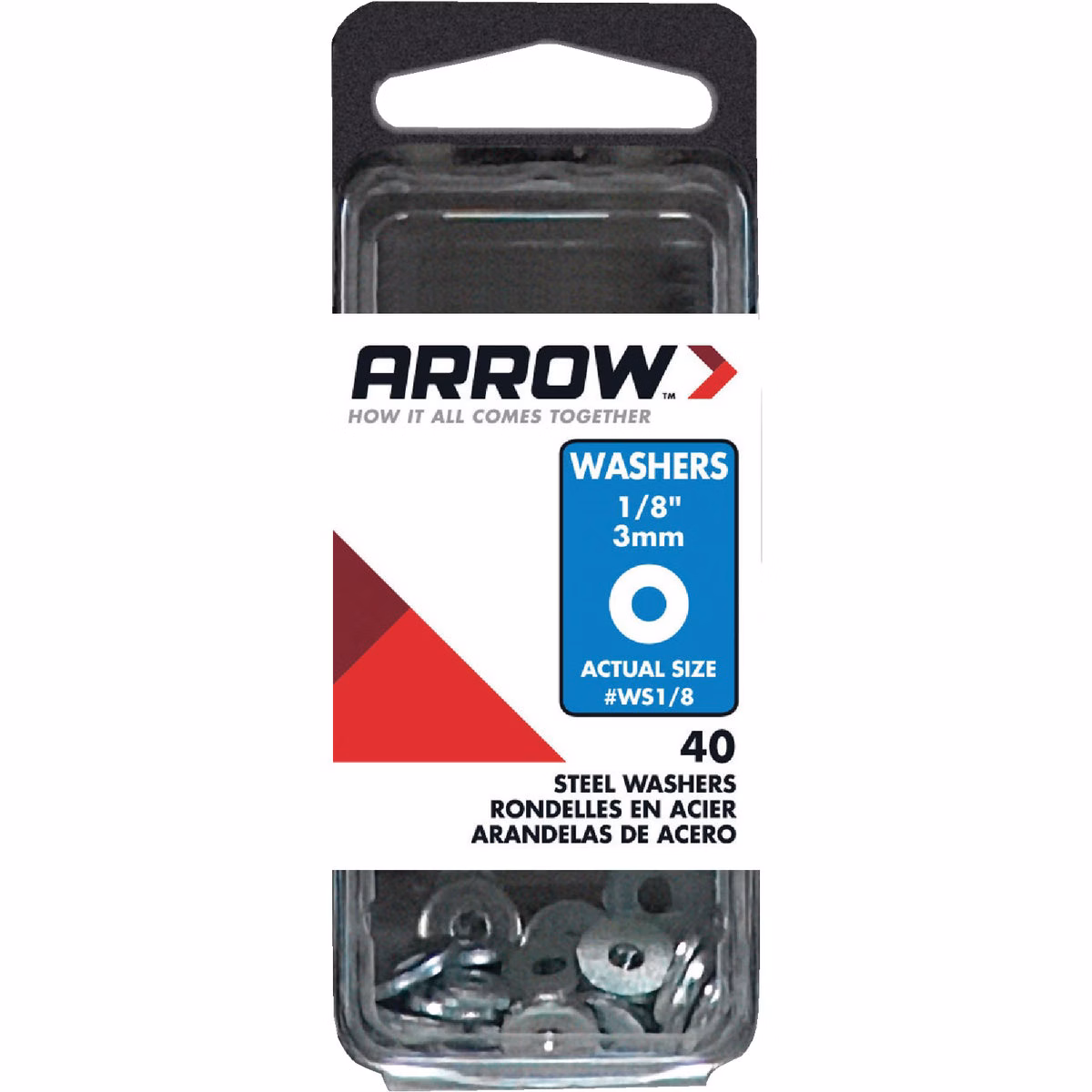 Arrow 1/8 In. Steel Rivet Washer (40-Pack)