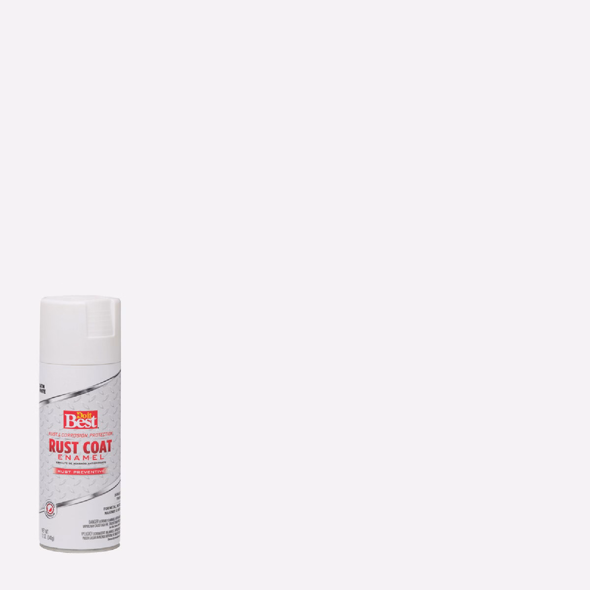 Do it Best Rust Coat Satin White 12 Oz. Anti-Rust Spray Paint